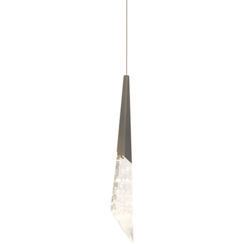 Beyond Solitude LED 6.5 inch Antique Nickel Mini Pendant Ceiling Light