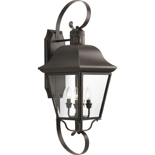 Andover 4 Light 34 inch Antique Bronze Outdoor Wall Lantern, Large