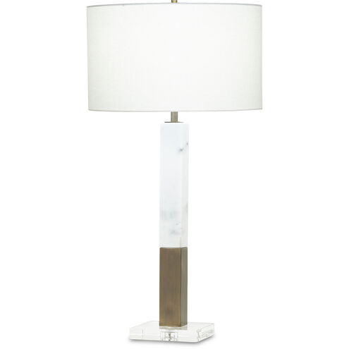 Sanders 33.5 inch 150.00 watt Antique Brass Table Lamp Portable Light in Warm Metal