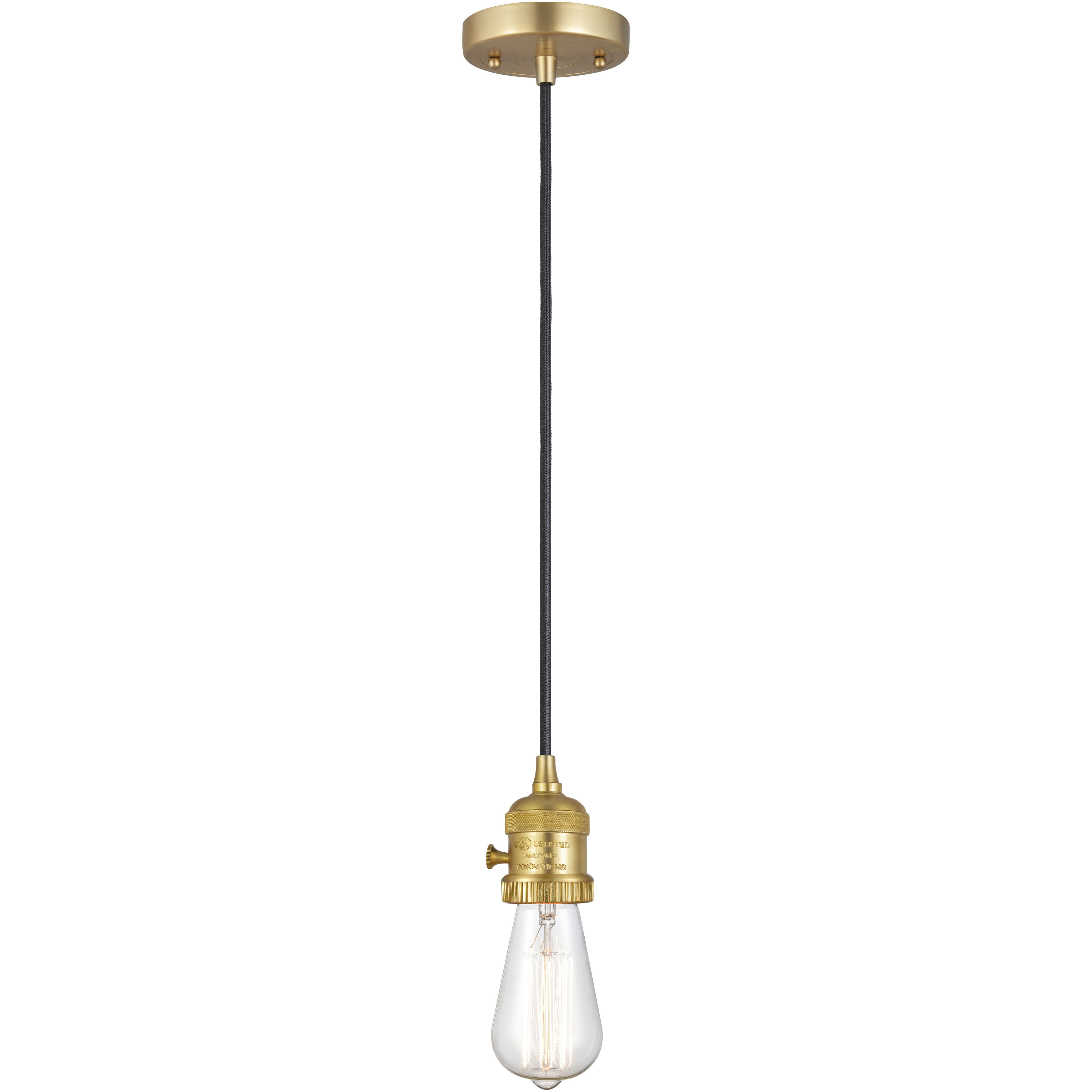 Franklin Restoration Beacon 1 Light 12 inch Satin Gold Mini Pendant Ceiling Light in Incandescent, Seedy