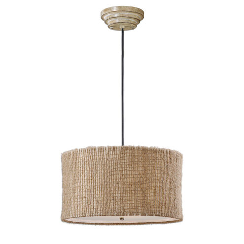 Burleson 3 Light 22 inch Natural Twine Hanging Shade Ceiling Light
