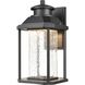 Irvine LED 13 inch Matte Black Outdoor Sconce
