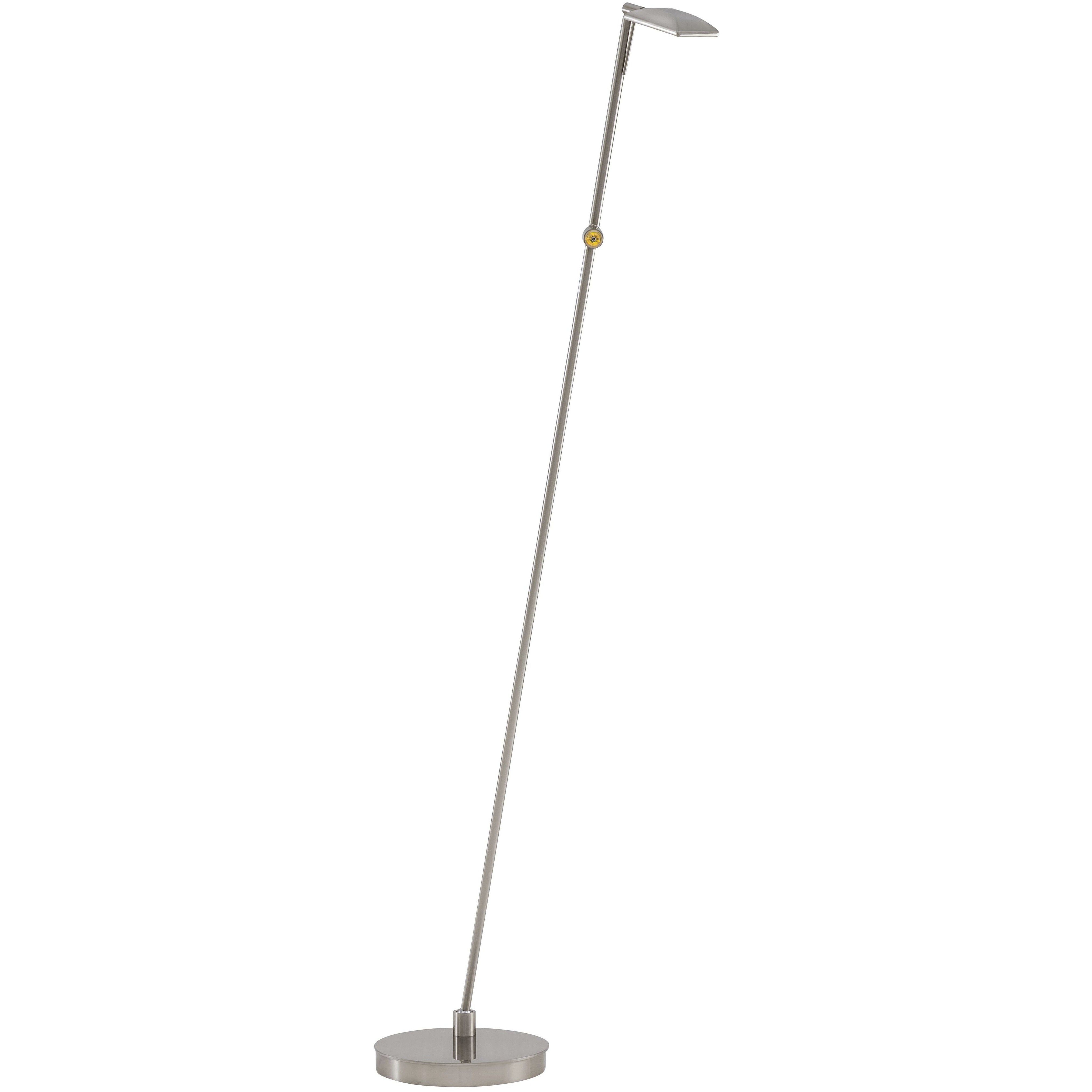 George's Reading Room 50 inch 8.00 watt Brushed Nickel Floor Lamp Portable Light, Pharmacy