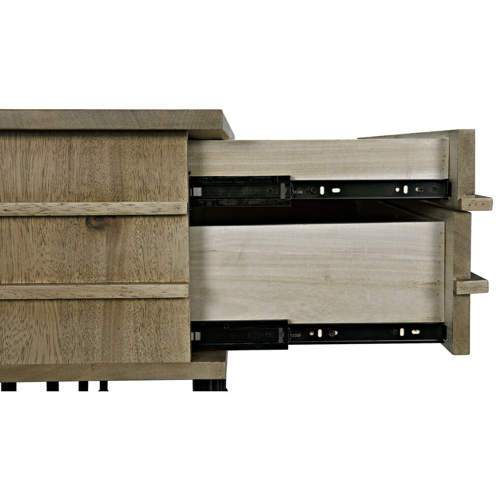 Oliver 60 X 16 inch Washed Walnut Console