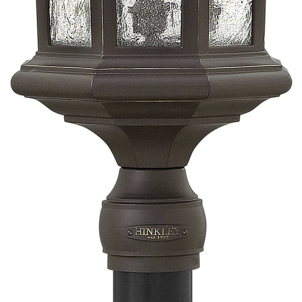 Estate Series Raley LED 26 inch Oil Rubbed Bronze Outdoor Post Mount Lantern