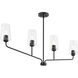 Celino Linear Chandelier Ceiling Light in Black