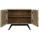 Illusion 40 X 22.5 inch Bleached Walnut with Matte Black Sideboard, Single