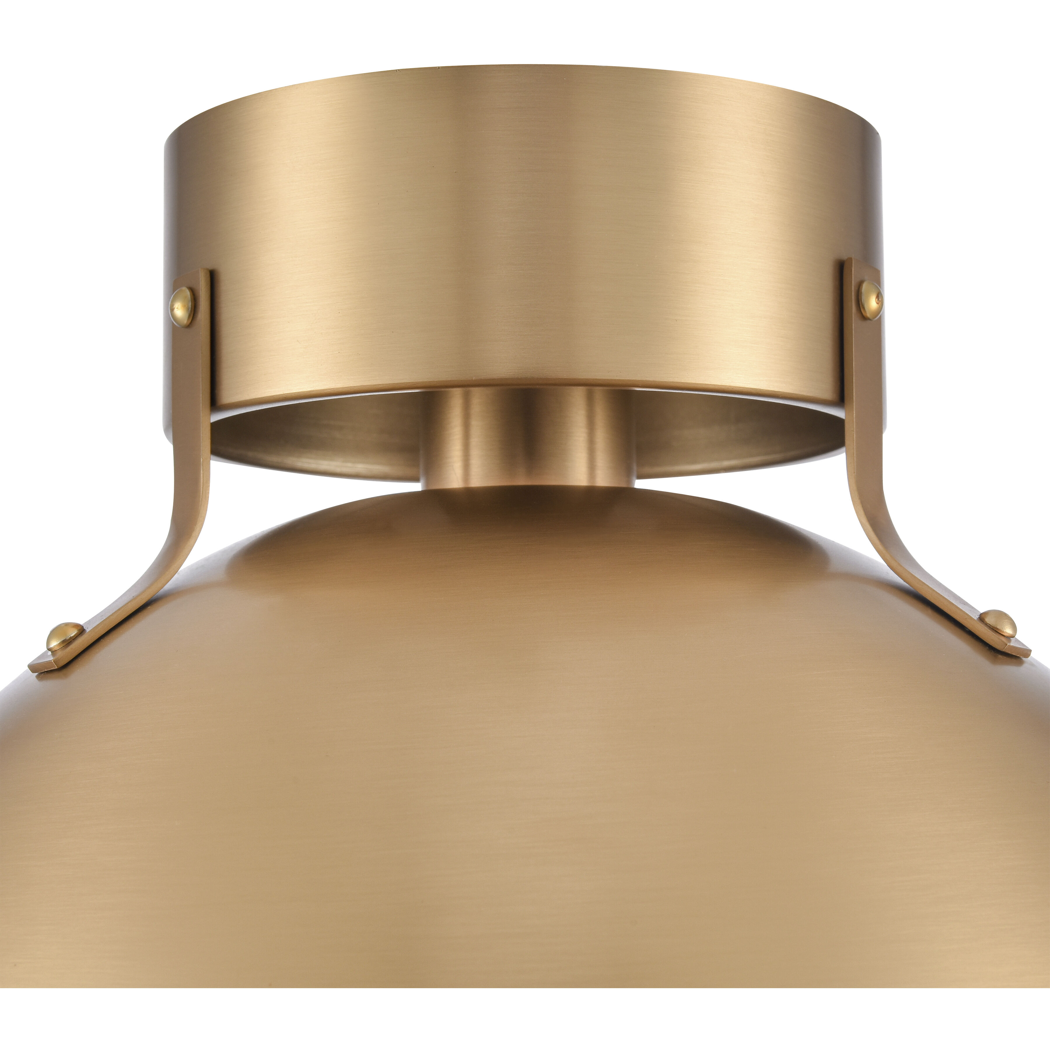 Zayne 1 Light 12 inch Brushed Gold Semi Flush Mount Ceiling Light