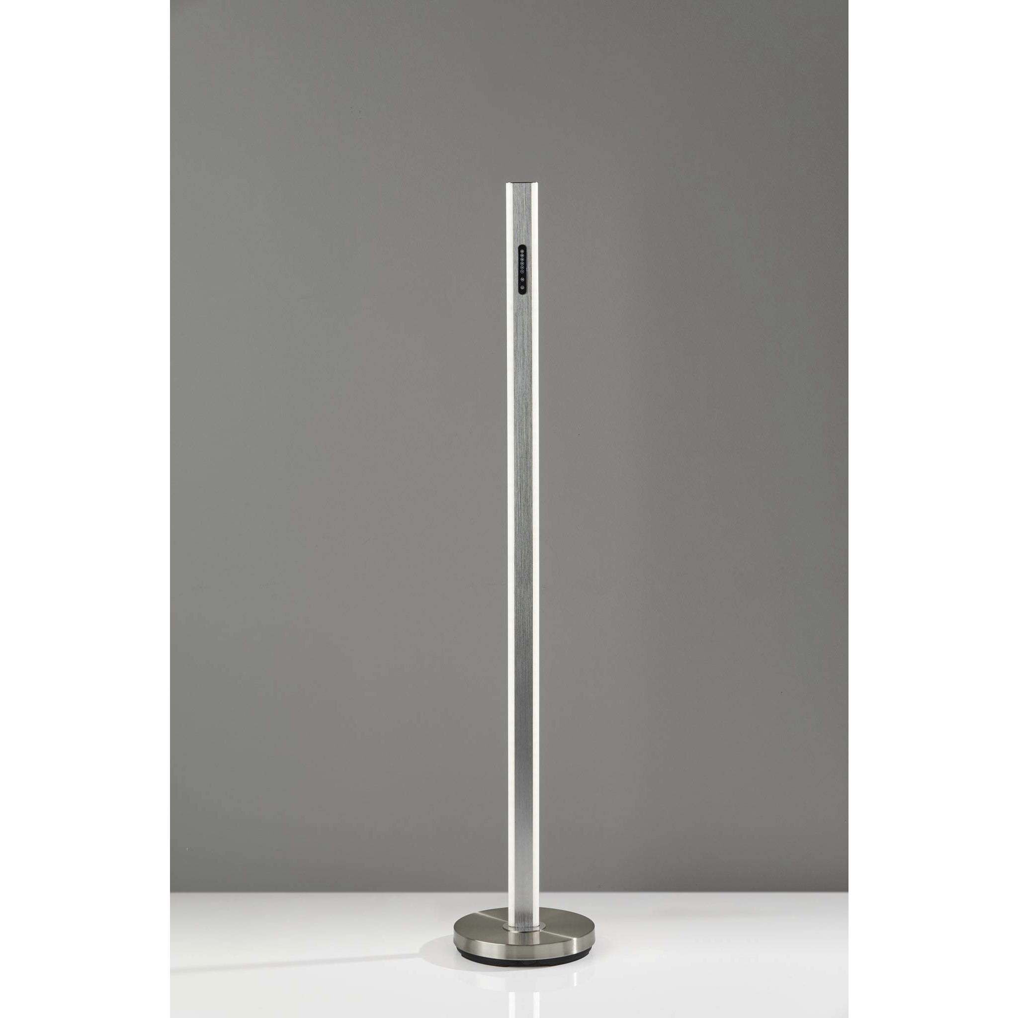 Marla 48.5 inch 32 watt Brushed Steel LED Wall Washer Floor Lamp Portable Light