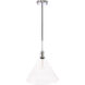 Hugh 1 Light 13.75 inch Chrome Pendant Ceiling Light