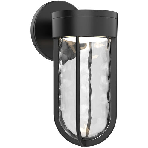 Davy LED 10.63 inch Black Outdoor Wall Light