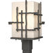 Tura 1 Light 17.4 inch Coastal Natural Iron Outdoor Post Light