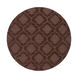 Central Park 72 X 72 inch Dark Brown Indoor Area Rug, Round