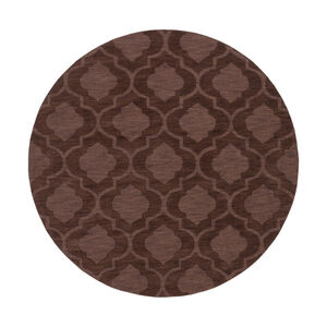 Central Park 72 X 72 inch Dark Brown Indoor Area Rug, Round