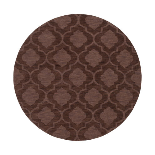 Central Park 72 X 72 inch Dark Brown Indoor Area Rug, Round