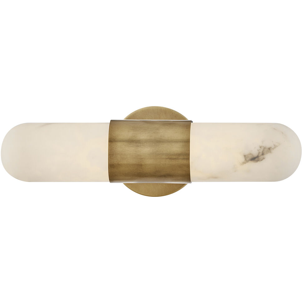 Ibiza LED 16 inch Heritage Brass Bath Light Wall Light