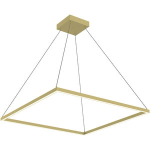 Piazza 35 inch Brushed Gold Pendant Ceiling Light