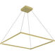 Piazza 35.38 inch Brushed Gold Pendant Ceiling Light