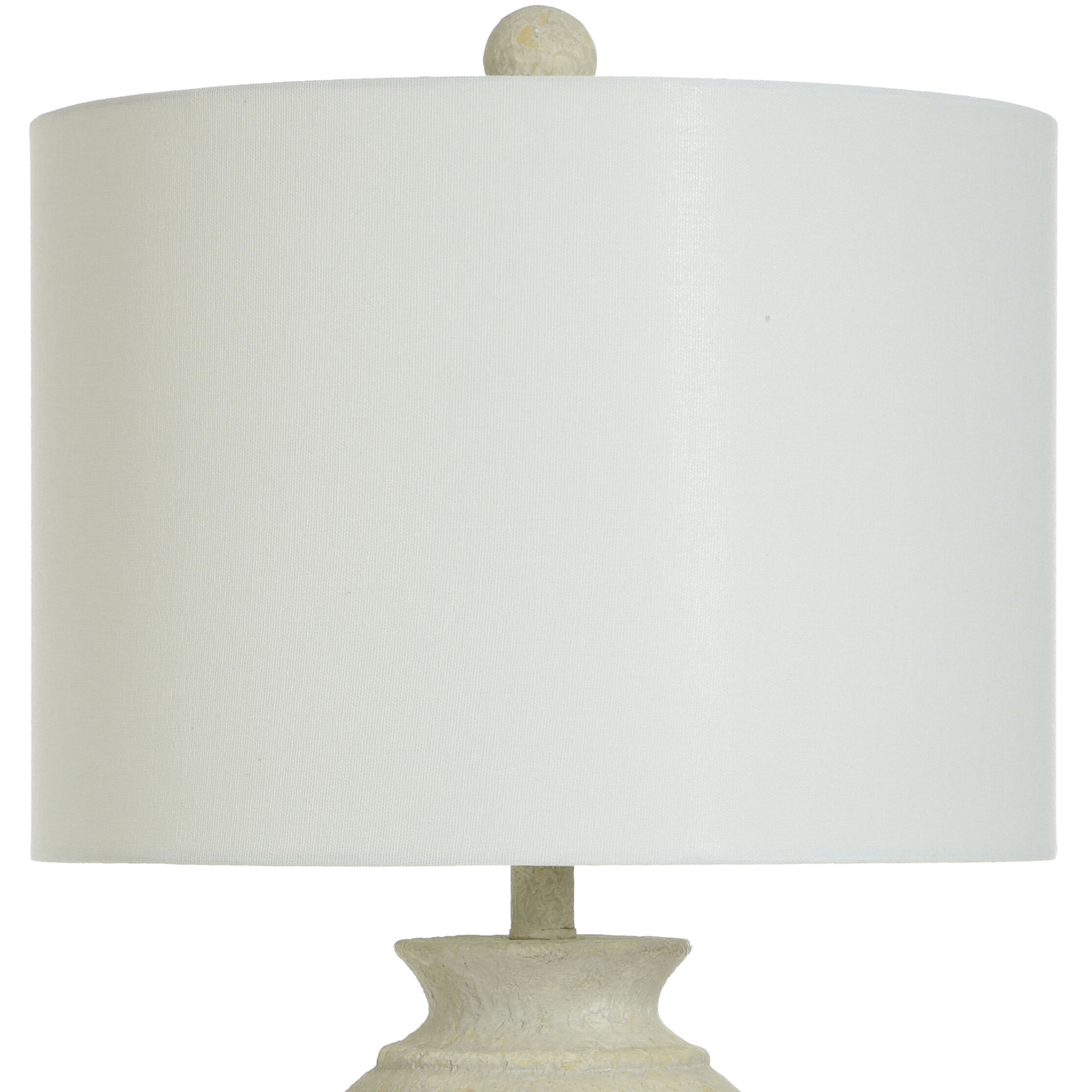 Cameron 32 inch 150.00 watt Cream with Yellow Touches Table Lamp Portable Light