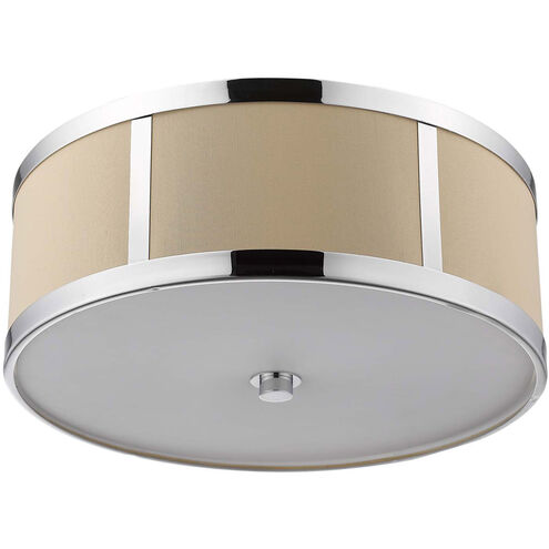 Butler 2 Light 12 inch Polished Chrome Flush Mount/Pendant Ceiling Light