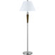 Hotel 60 inch 100 watt Brushed Steel and Espresso Floor Lamp Portable Light