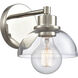 Julian 1 Light 7.5 inch Polished Nickel Vanity Light Wall Light