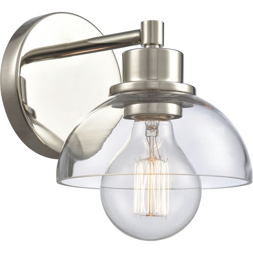 Julian 1 Light 7.5 inch Polished Nickel Vanity Light Wall Light