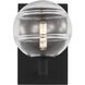 Sean Lavin Sedona LED 7.2 inch Nightshade Black Wall Sconce Wall Light in Clear Glass, LED included