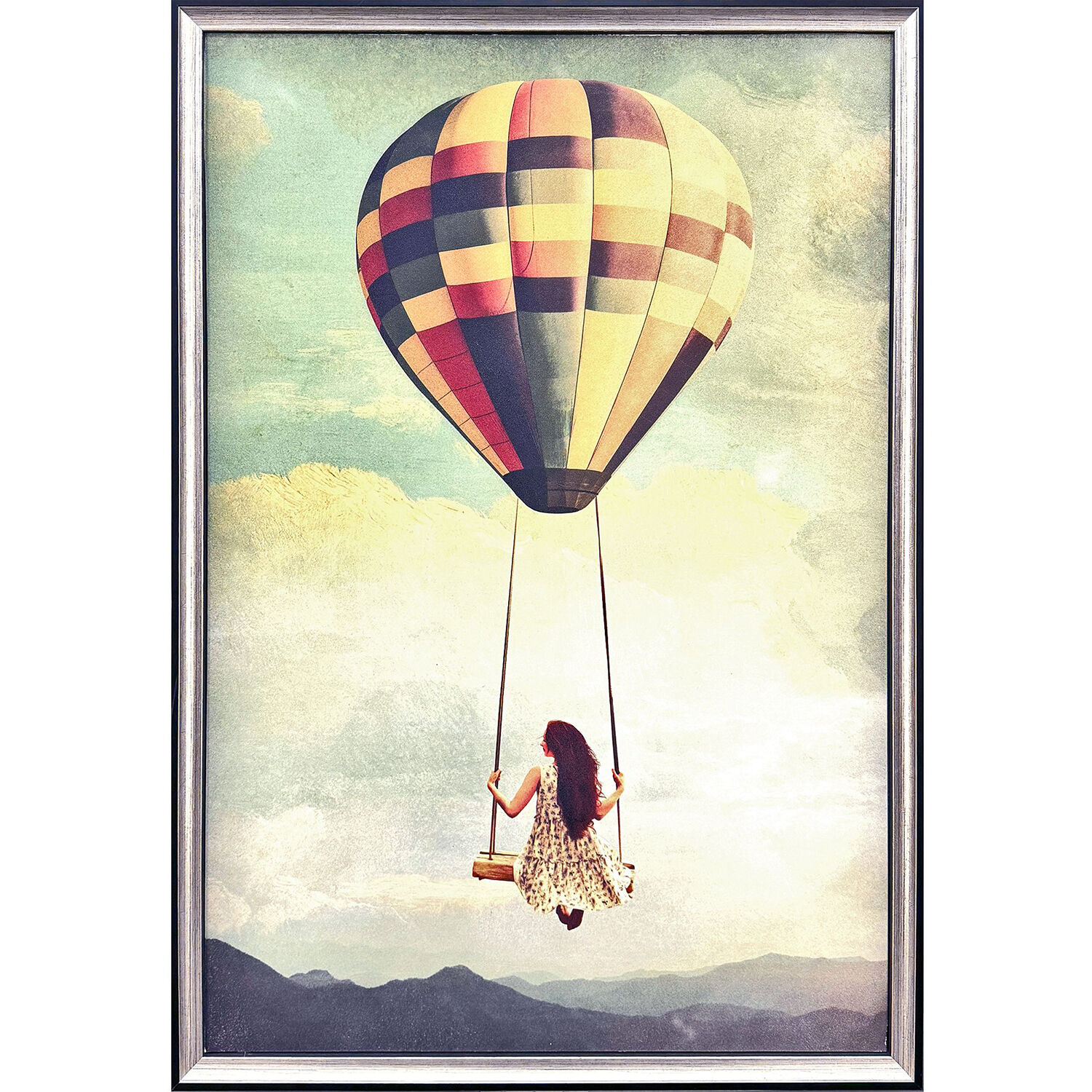 Pop View From Above 31 X 21 inch Non-Glass Framed Art, Propac