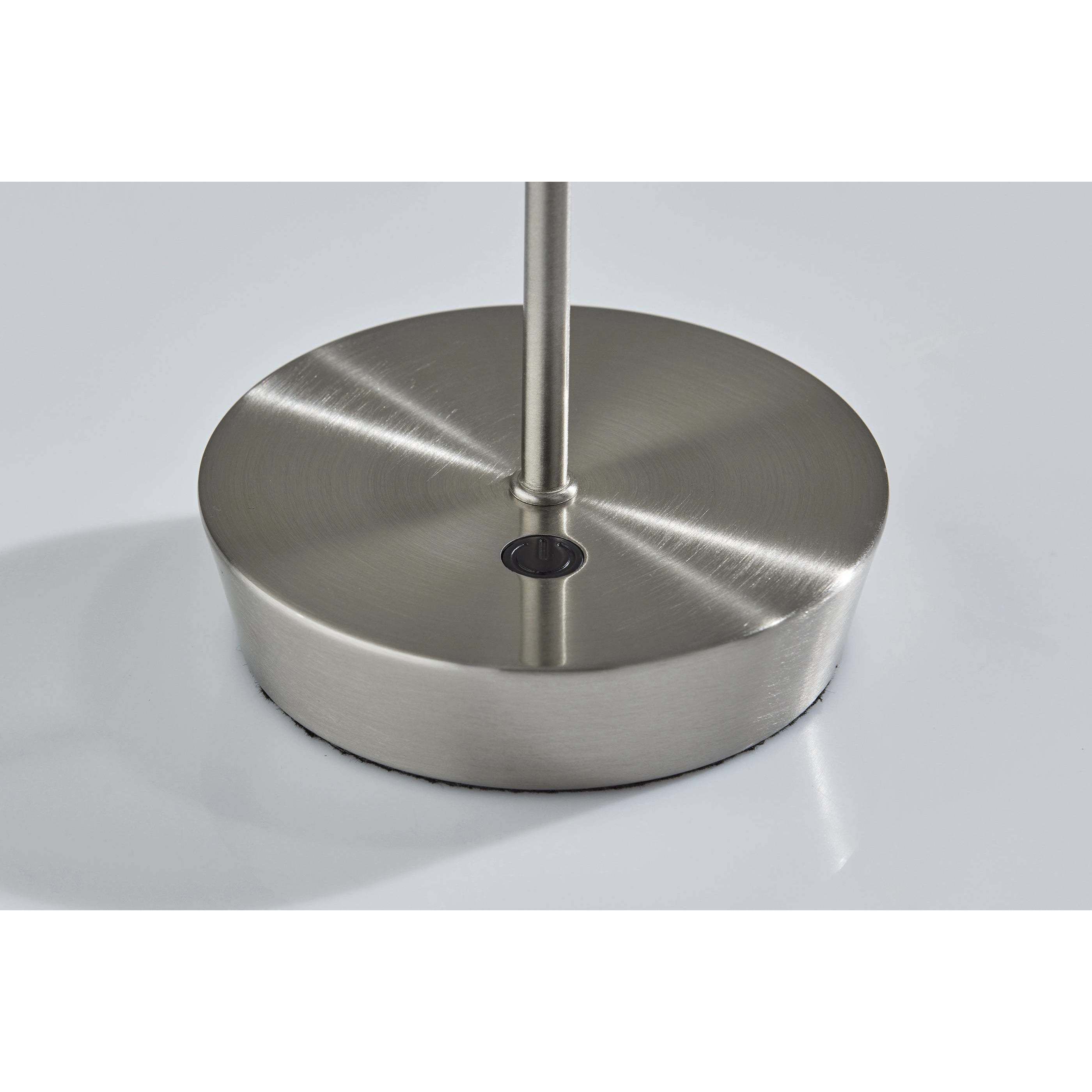 Ako 12 inch 2.00 watt Brushed Steel Cordless Table Lamp Portable Light, ADS360