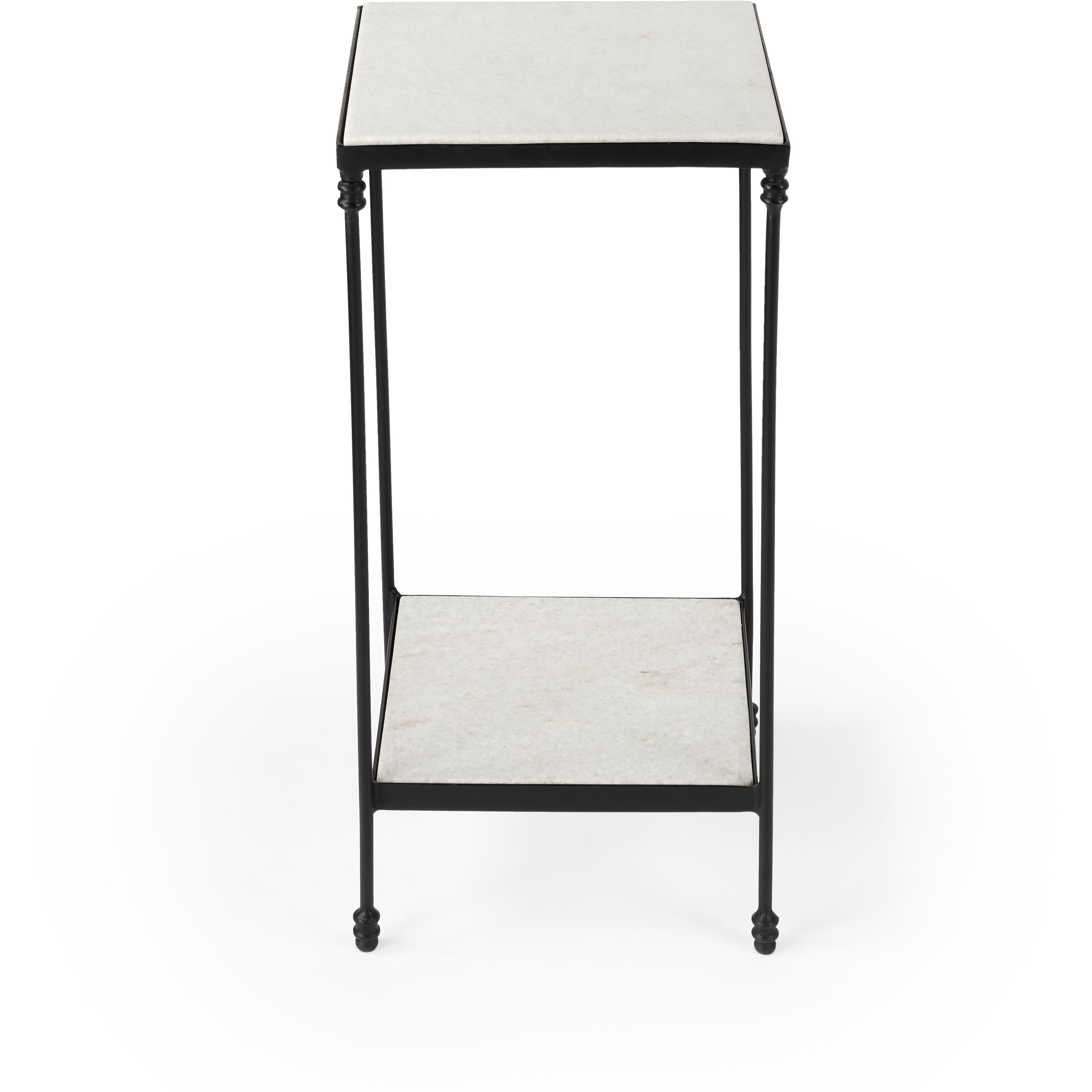 Larkin Marble & Iron 24 X 12 inch Metalworks Accent Table