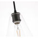 Gene 1 Light 7 inch Black Pendant Ceiling Light