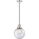 Franklin Restoration Beacon 1 Light 8 inch Polished Nickel Mini Pendant Ceiling Light in Incandescent, Seedy