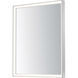 Bevel 30 X 24 inch Satin Nickel LED Mirror