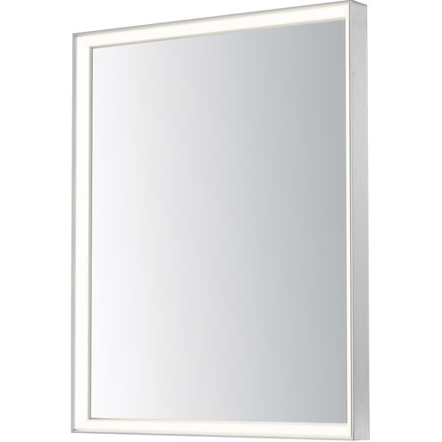 Bevel 30 X 24 inch Satin Nickel LED Mirror