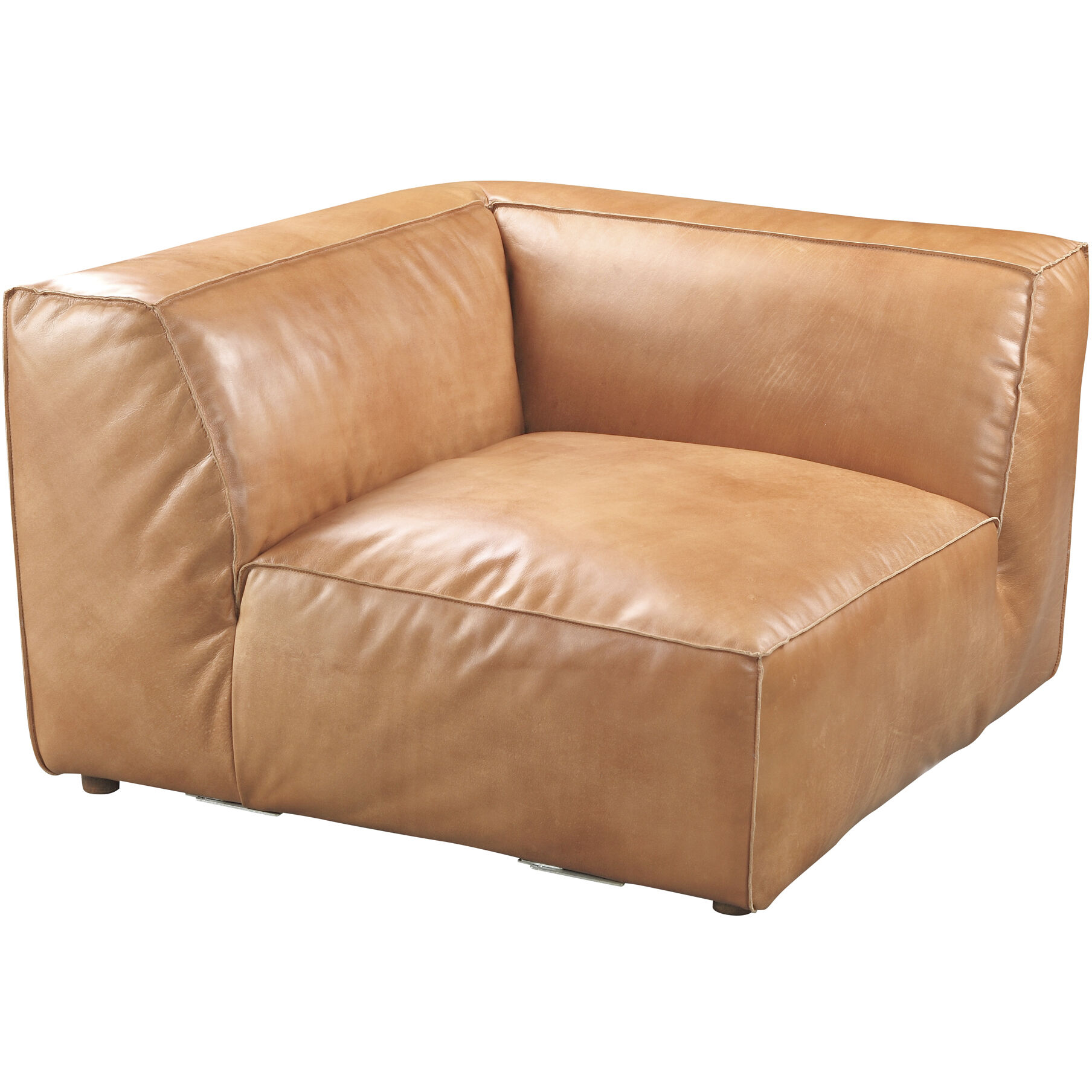 Luxe Brown Corner Chair