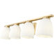 Naya 4 Light 32 inch Modern Gold Bath Vanity Light Wall Light