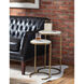 Bone Veneer 24 X 14 inch Brass Side Table, Nesting Table