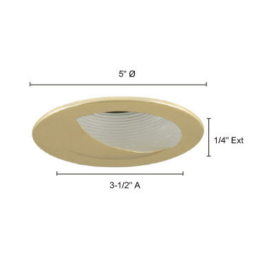 Signature White Recessed Lighting Trim