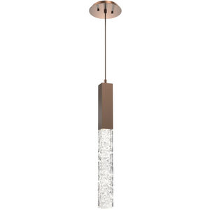 Axis LED 6 inch Burnished Bronze Pendant Ceiling Light in 3000K LED, Single