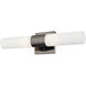 Aero 2 Light 18 inch Black Chrome ADA Bath Vanity Wall Light