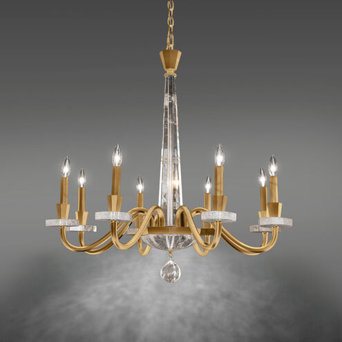 Amadeus 8 Light 34 inch Heirloom Gold Chandelier Ceiling Light, Schonbek Signature