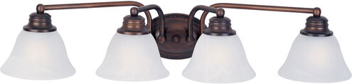 Malaga 4 Light 29 inch Oil Rubbed Bronze Bath Light Wall Light in Marble