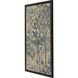 Animals Collection Modern Rubbed Matte Espresso Wood With Honeycomb Embossing Framed Art