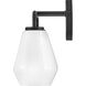 Gio LED 14.75 inch Black Bath Light Wall Light