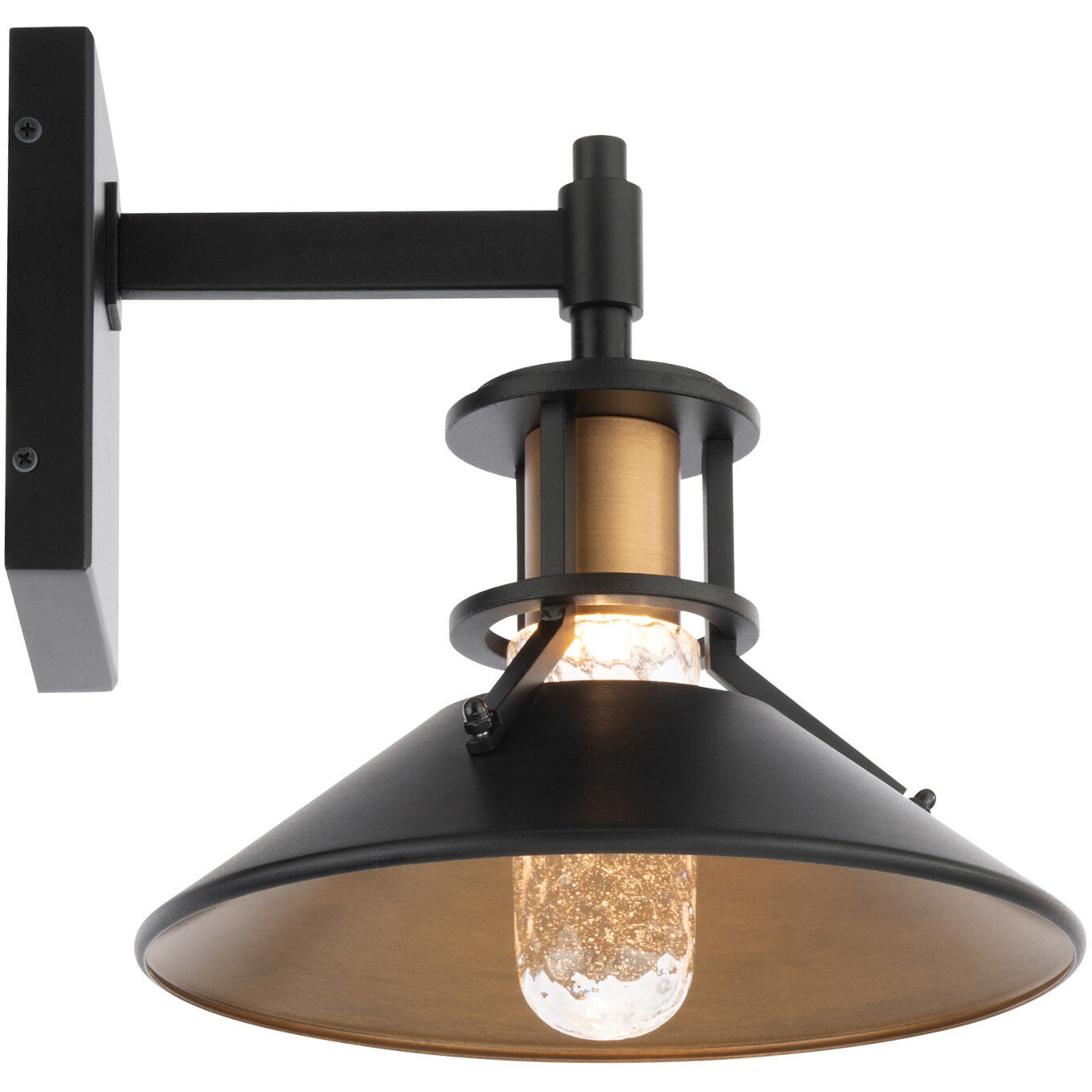 Sleepless LED 11.25 inch Black Aged Brass Outdoor Wall Light, dweLED