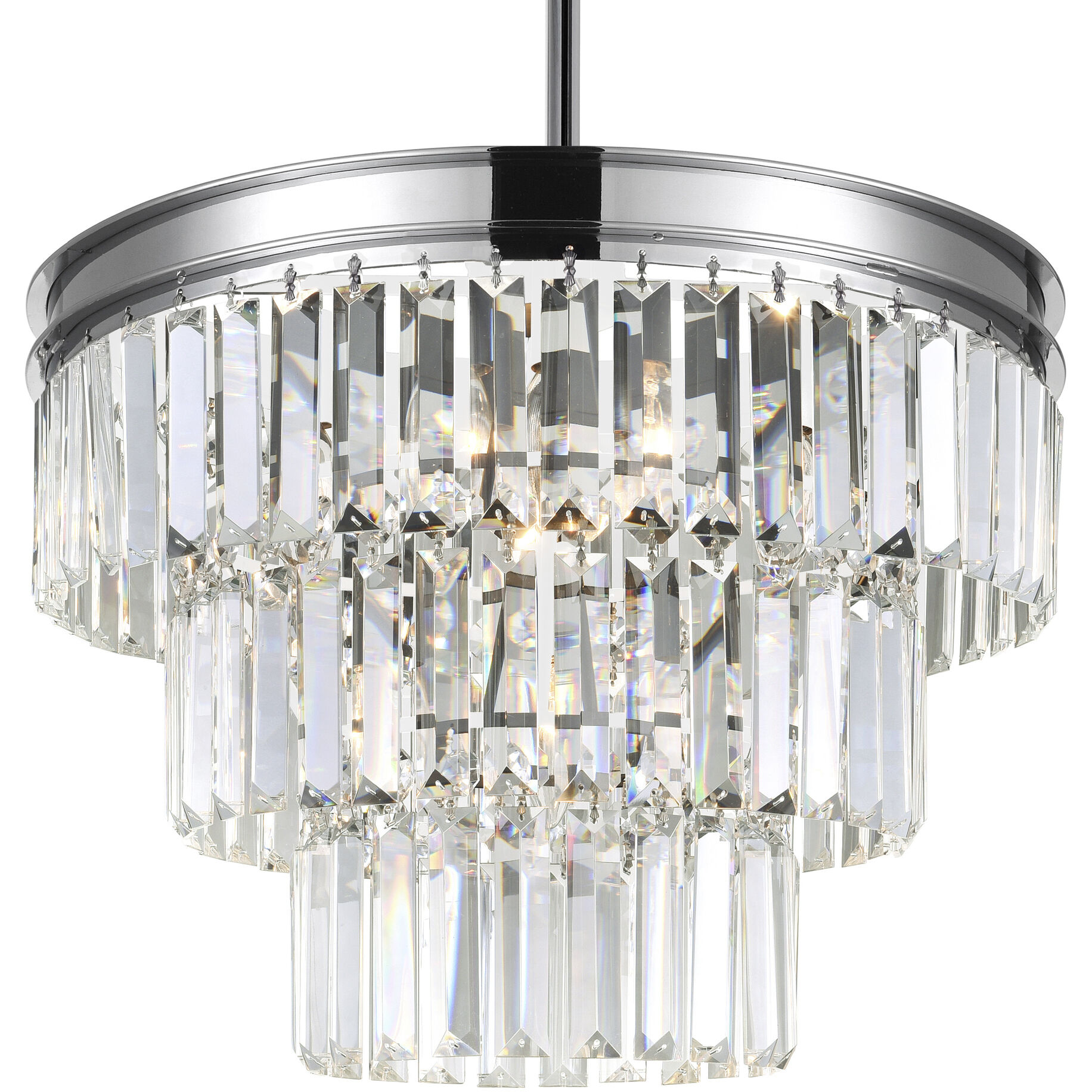 Weiss 5 Light 18 inch Chrome Down Chandelier Ceiling Light