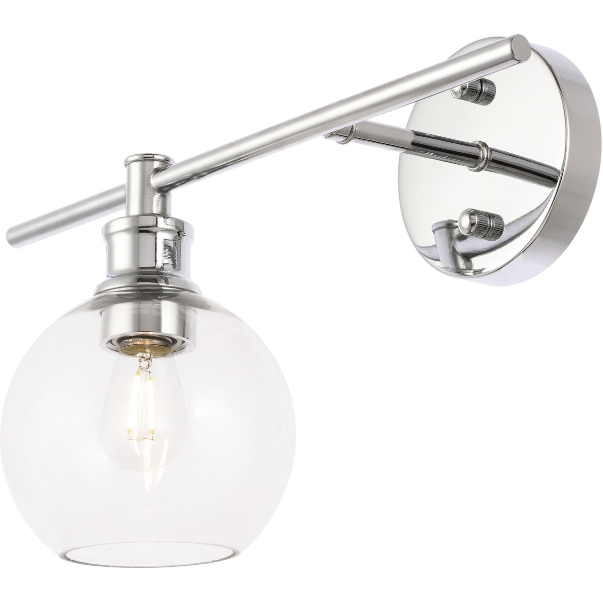 Collier 1 Light 14.7 inch Chrome Wall sconce Wall Light, Left