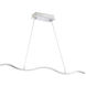 Wave LED 42.5 inch Chrome Pendant Ceiling Light