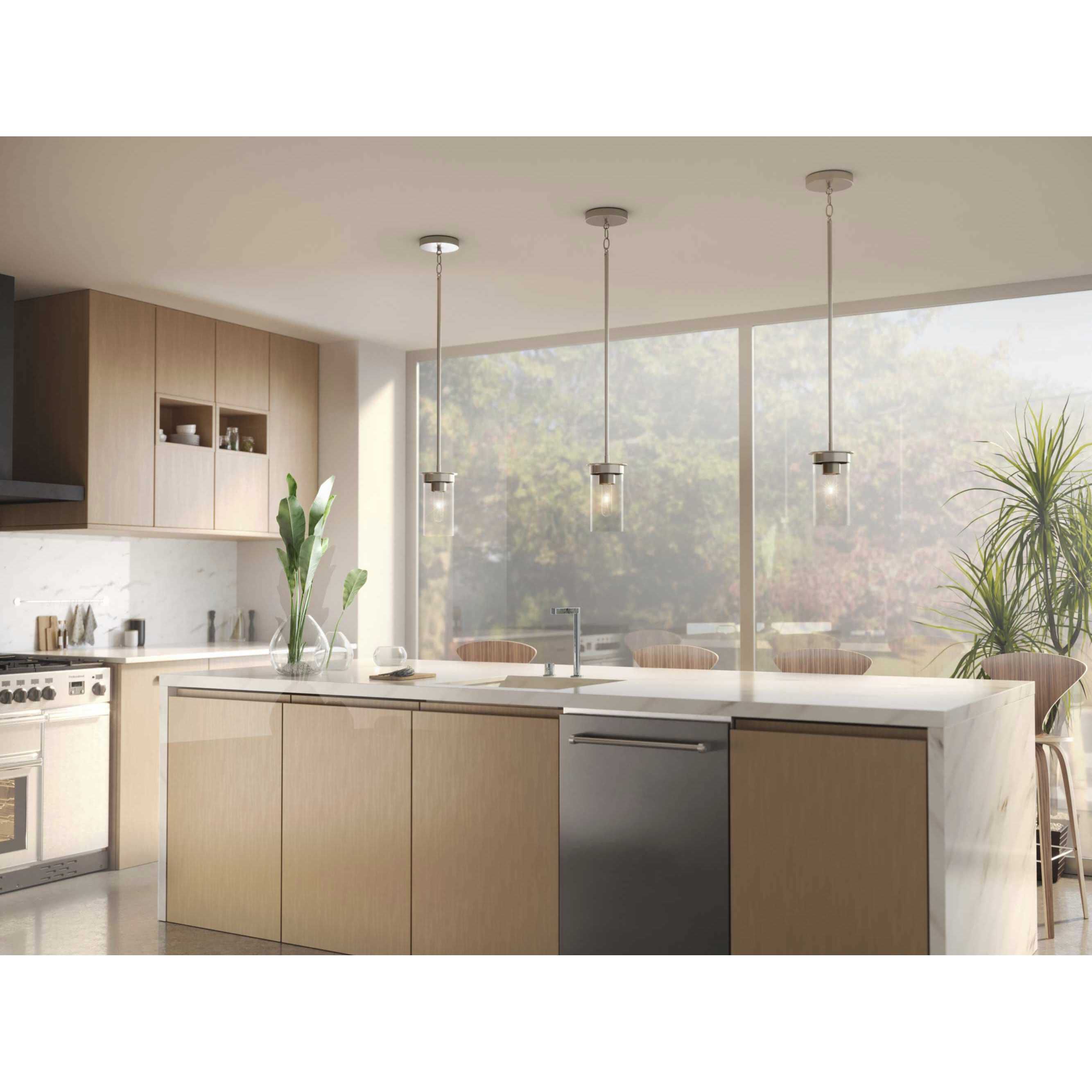 Kellwyn 1 Light 5 inch Brushed Nickel Mini Pendant Ceiling Light